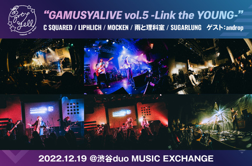 【Skream!】"GAMUSYALIVE vol.5 -Link the YOUNG-"