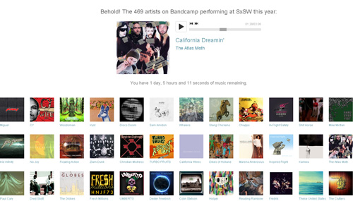 SXSW出演467組の音源を一挙に試聴できるサイトがオープン。