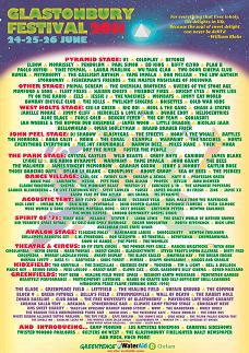 Glastonbury Festival 2011の全出演者が発表！