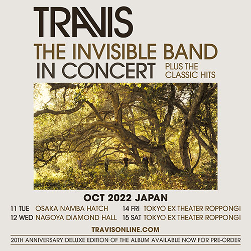 TRAVIS、10月に来日公演開催決定。3rdアルバム『The Invisible Band』とグレイテスト・ヒッツ披露