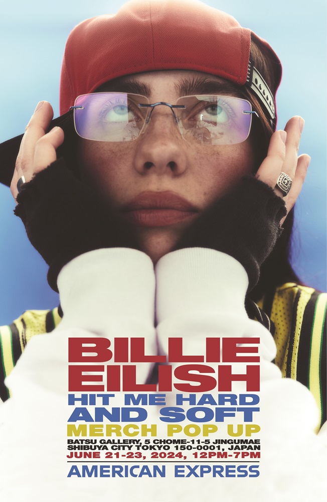 Billie Eilish、東京にて最新アルバム『Hit Me Hard And Soft』の期間限定ポップアップ・ストアをオープン