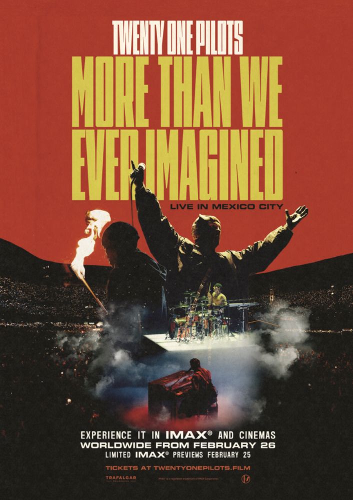 TWENTY ONE PILOTS、ライヴ映画"Twenty One Pilots: More Than We Ever Imagined"公開直前にTyler Joseph＆Josh Dunのメッセージ動画到着