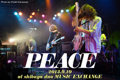 再来日を果たしたUKロック・シーン注目の新鋭、PEACEのライヴ・レポートを公開。SUMMER SONICから1ヶ月で早くも実現した東京一夜限りの単独公演をレポート