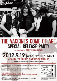 THE VACCINES、セカンド・アルバムがUK初登場1位を獲得！渋谷で発売記念イベントを開催！