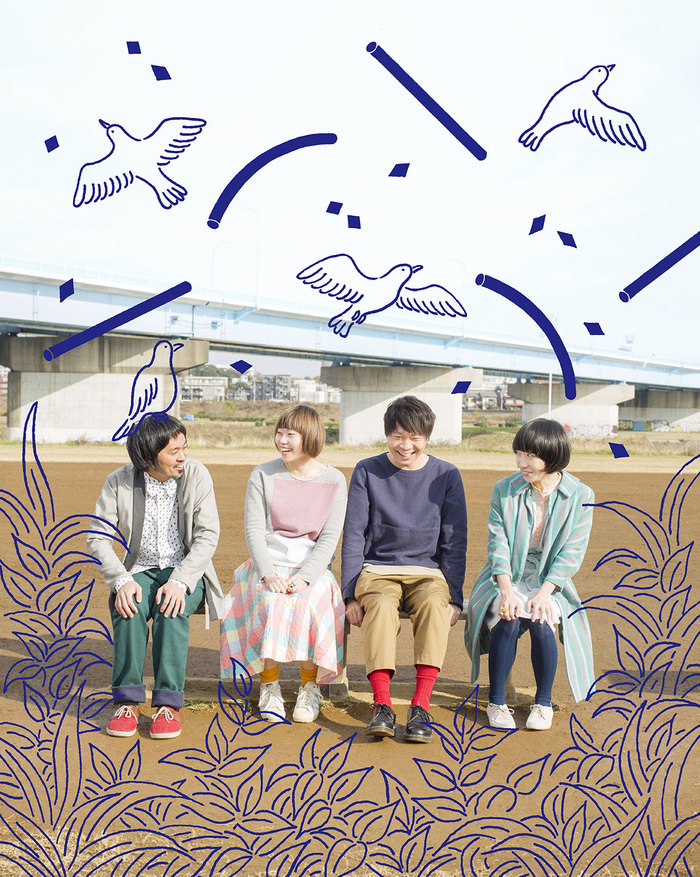 東京インディー・シーンで話題の4人組、"ザ・なつやすみバンド"がメジャー・デビュー。3/4に2ndアルバム『パラード』リリース決定