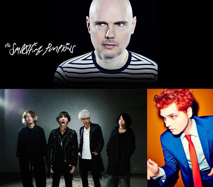 THE SMASHING PUMPKINS、"Soundwave Touring"のサポート・アクトにONE OK ROCK、Gerard Wayが決定