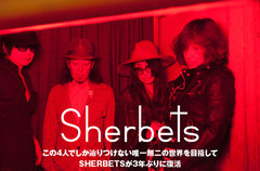 SHERBETSのインタビューを公開。"唯一無二のSHERBETSワールド"を目指して3年ぶりに復活、結成18年目にして新風を感じさせるニュー・アルバム『きれいな血』を7/8リリース