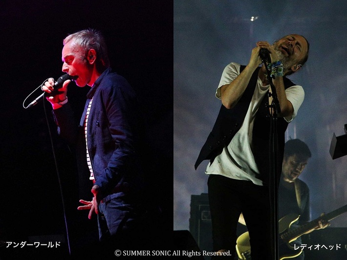UNDERWORLD＆RADIOHEAD、11/26放送のWOWOW"SUMMER SONIC 2016 ヘッドライナーズスペシャル"に先駆けダイジェスト映像公開