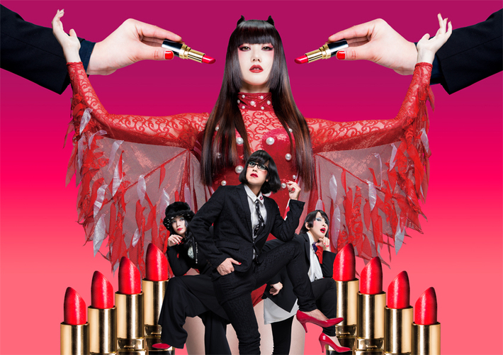 アーバンギャルド、来年1/4にリリースする4年半ぶりのニュー・シングル『あくまで悪魔』の詳細発表。最新アーティスト写真も公開