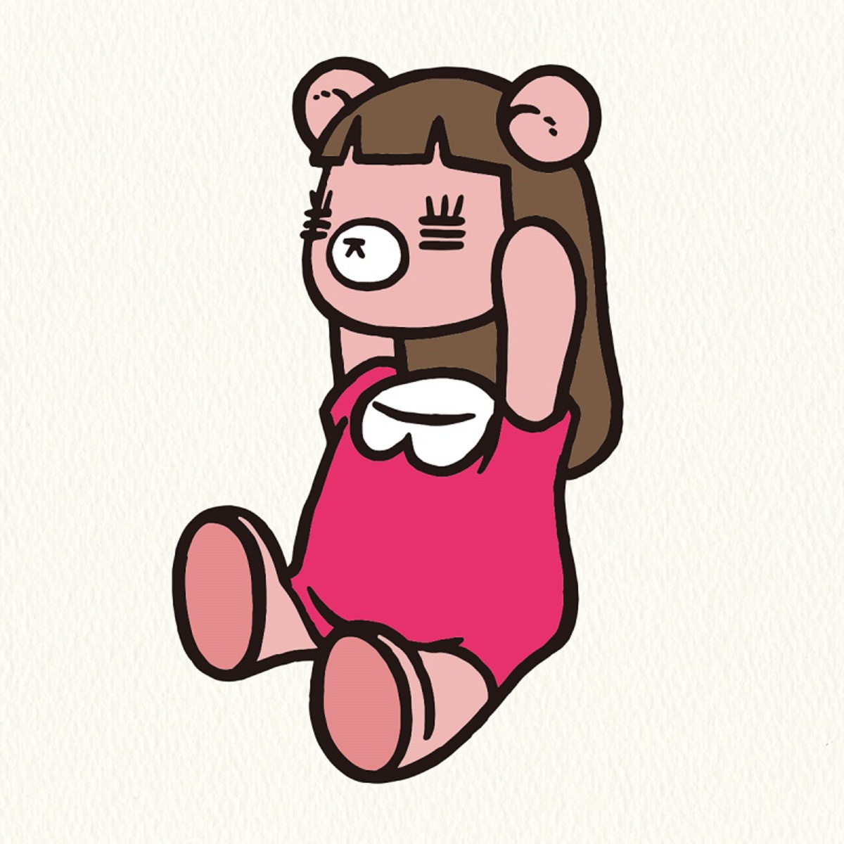 コレサワ「「れ子ちゃん×コントロールベア」コラボぬいぐるみ