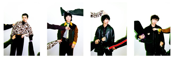 OKAMOTO'S、1/9リリースのニュー・アルバム『BOY』特設サイト＆メンバーの幼少期の写真をコラージュしたジャケ写公開。各曲初オンエア日も決定