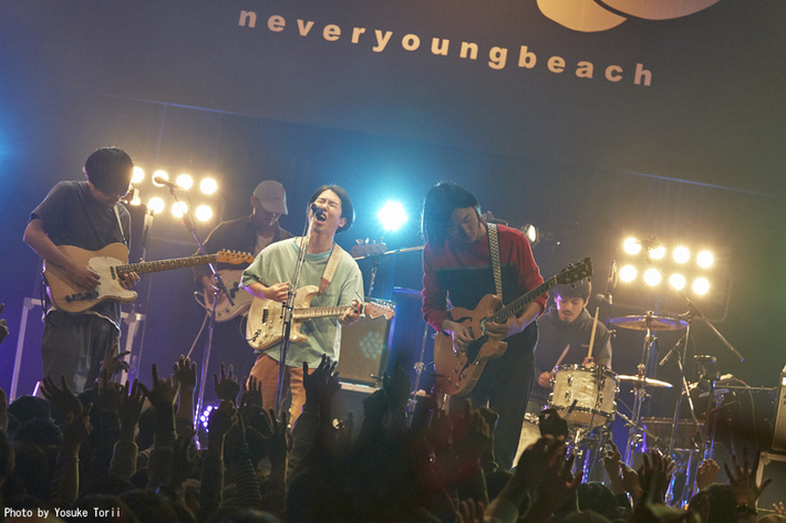 never young beach、ライヴ公演テレビ初放送決定。2/23"テレ朝チャンネル1"にてZepp Nagoyaワンマン公演をオンエア