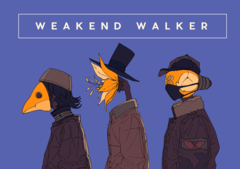 WEAKEND WALKER、7/15に初EP『黒点』タワレコ限定CDリリース決定。サウンド・プロデューサーにTAKU INOUE、ヴィジュアル・デザインに焦茶が参加