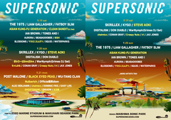 9月開催の"SUPERSONIC"、第2弾ラインナップにBLACK EYED PEAS、Steve Aoki、アジカン、マカロニえんぴつ、女王蜂、chelmico、Creepy Nuts、BiSH、CLEAN BANDITら決定