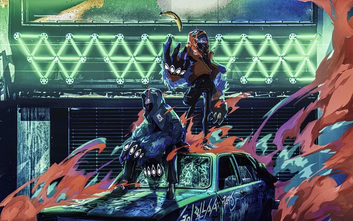 TOKYOに突如出現した新生ラップ・ユニット"Gorilla Attack"、1st EP『GORILLA CITY』より「隔世 gorilla」配信スタート。今夜21時MV公開、チャットに本人出現？