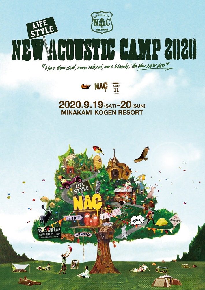 "New (Lifestyle) Acoustic Camp 2020"、9/19-20開催。OAU出演決定＆タイムテーブル公開、オーガナイザー TOSHI-LOWが開催への思い語るYouTube生配信も