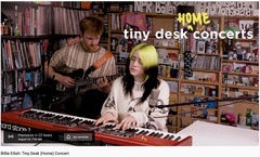 Billie Eilish、ライヴ・パフォーマンス企画"Tiny Desk Concert"に出演。本日23時プレミア公開