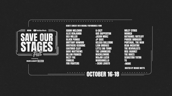 FOO FIGHTERS、THE ROOTS、FINNEAS、Alec Benjamin、MARSHMELLO、Phoebe Bridgersら出演。バーチャル・フェス"Save Our Stages Fest"今週末開催