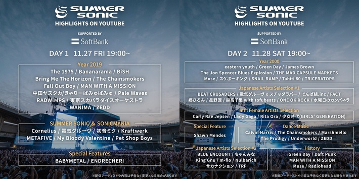 "サマソニ"20年の貴重なライヴ映像を公開する"Summer Sonic Highlights on YouTube"、日程別配信アーティスト決定。2000年のアーカイヴよりTHE MAD CAPSULE MARKETSが追加