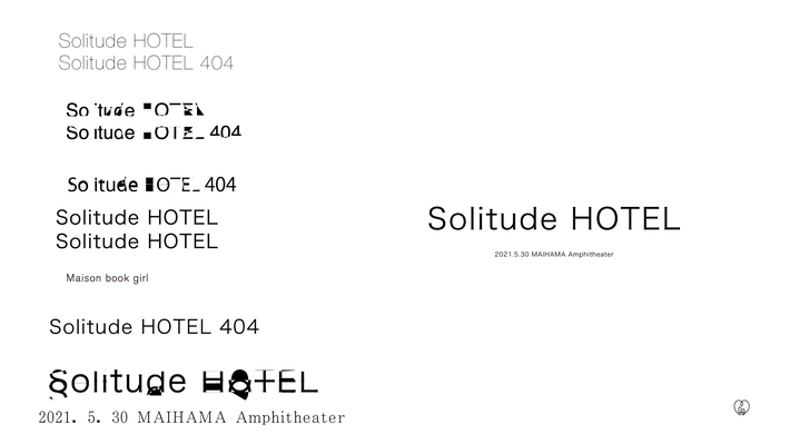 Maison book girl、5/30に"Solitude HOTEL"開催。会場は舞浜アンフィシアター