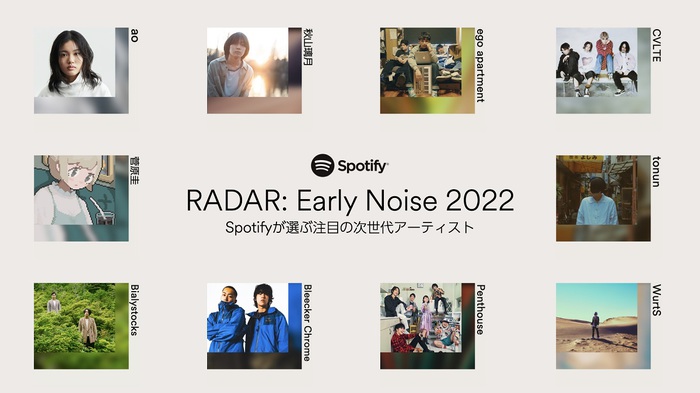 CVLTE、Wurts、Penthouse、Bialystocksら10組選出。Spotifyが2022年に躍進期待するネクスト・ブレイク・アーティスト"RADAR: Early Noise 2022"発表