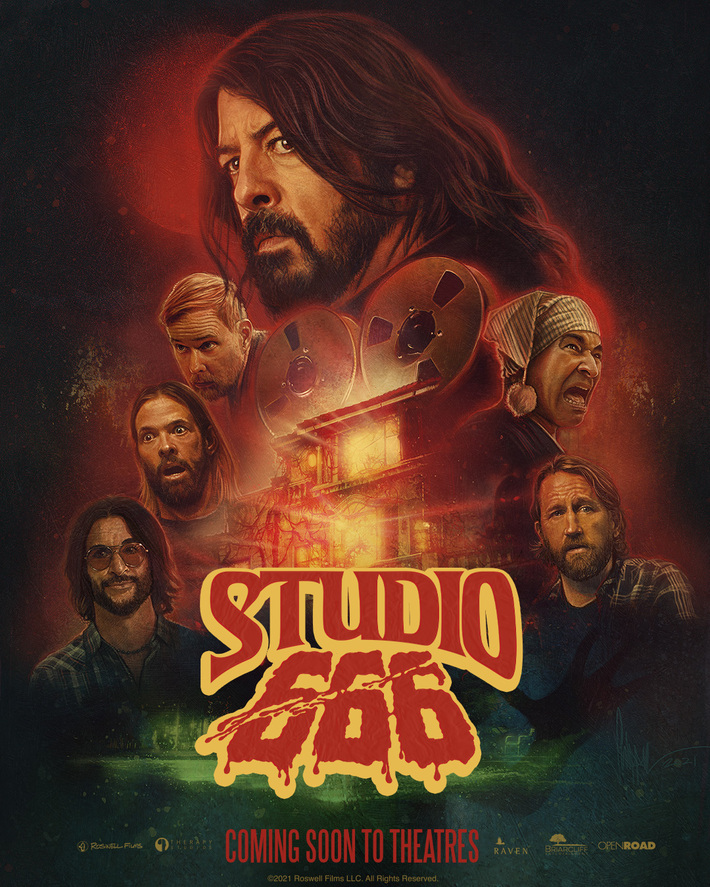 FOO FIGHTERS、ホラー・コメディ映画"Studio 666"から劇中バンド DREAM WIDOW名義の楽曲「March Of The Insane」公開