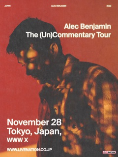 Alec Benjamin、11月に初来日公演決定