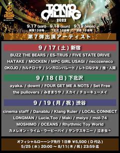 "TOKYO CALLING 2022"、出演者第7弾でシネマ、挫・人間、リズミック、LONGMAN、Maki、mol-74、MOSHIMOら35組決定