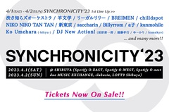 "SYNCHRONICITY'23"、第1弾出演者でリーガルリリー、羊文学、chilldspot、渋さ知らズオーケストラ、BREIMEN、NIKO NIKO TAN TAN、新東京ら13組発表