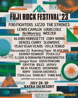 "FUJI ROCK FESTIVAL'23"、第1弾ラインナップでFOO FIGHTERS、LIZZO、THE STROKES、WEEZER、BLACK MIDI、Lewis Capaldi、YEAH YEAH YEAHS、IDLES、Alanis Morissetteら発表