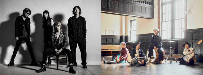 a flood of circle×ストレイテナー合同開催フリー・ライヴのSNS生配信が決定。フラッド新曲「ゴールド・ディガーズ」は9/6先行配信