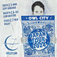 OWL CITY、6年ぶりの来日公演決定。来年2月に東名阪ツアー開催