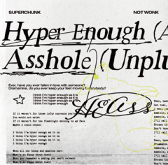 SUPERCHUNK × NOT WONK、スプリット7inchシングル『Hyper Enough (Acoustic) /  Asshole (Unplugged Mix)』ツアー会場限定リリース決定