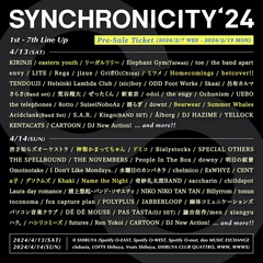 "SYNCHRONICITY'24"、第7弾ラインナップで神聖かまってちゃん、リーガルリリー、ドミコ、Homecomings、eastern youthら14組発表