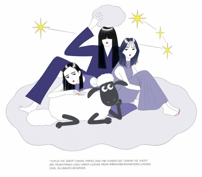 羊文学、"ひつじのショーン"とのジャンルの垣根を超えた夢のコラボが実現。主題歌カバーした「ひつじのショーン（Life's a Treat）[English Cover]」配信リリース