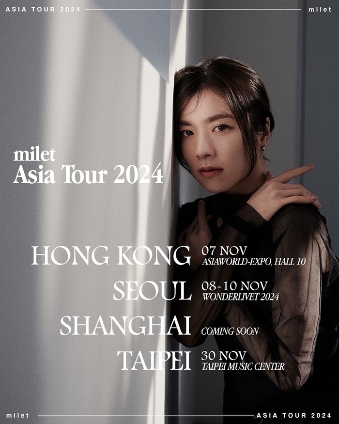 milet、初のアジア・ツアー"milet Asia Tour 2024"開催決定
