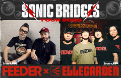 ELLEGARDEN、FEEDERとのジョイント・ツアー"Sonic Bridges Tour 2025"開催決定