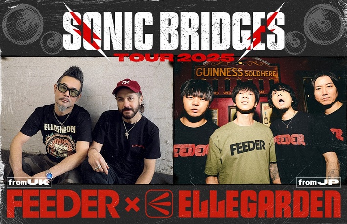 ELLEGARDEN × FEEDERジョイント・ツアーの模様＆密着ドキュメントがWOWOWで8月より2ヶ月連続特集決定