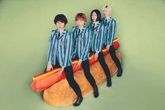 THE BAWDIES、次なる最新曲も収録の7インチ・ヴァイナル『SUNNY SIDE UP / FORKS』"HOT DOGの日"7/16リリース決定。1stシングル思わせるジャケ写公開