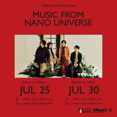 マカロニえんぴつ、ビルボードライブ初登場。ナノ・ユニバース＆ビルボードライブ共同開催のスペシャル・イベント"music from NANO universe"に出演決定
