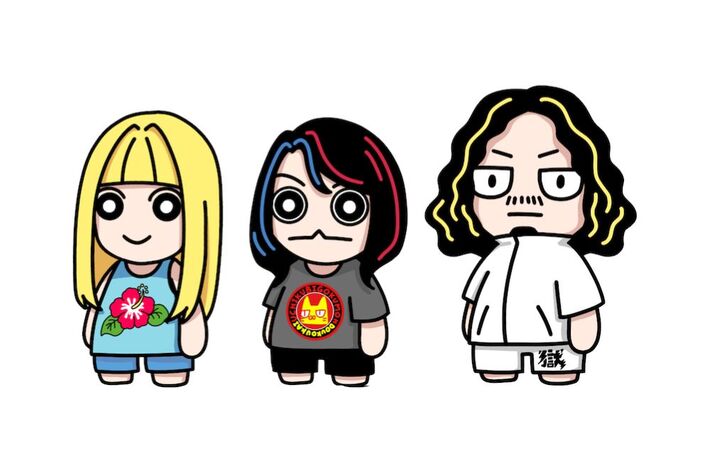 打首獄門同好会、対バン・ツアー直前の明日8/30に新曲「ほっこりニュース大集合」配信リリース。ジャケットはSNSで人気の育児漫画作者 犬犬とのコラボ