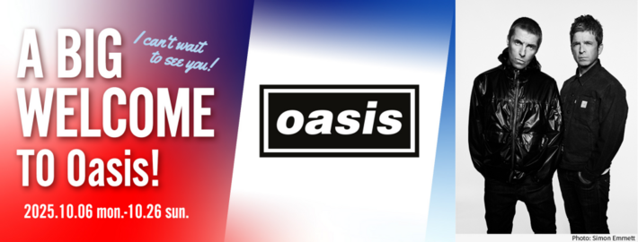 OASIS、来日公演＆名盤『(What's The Story) Morning Glory?』リリース30周年を記念し特別キャンペーン"J-WAVE A BIG WELCOME TO Oasis!"開催