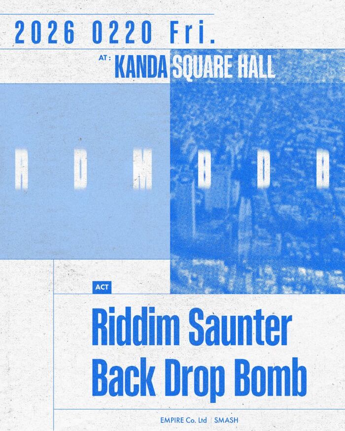 14年ぶりに1年限定にてリユニオンを果たしたRiddim Saunterと、30周年を迎え独自の活動を続けるBACK DROP BOMBが共演。イベント"RDMBDB"来年2/20開催決定