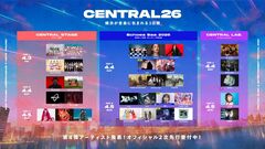 都市型フェス"CENTRAL"、横浜赤レンガ倉庫での"Echoes Baa 2026"最終ラインナップで4/4にBALMING TIGER、jo0ji、4/5に星街すいせい、華乃が追加発表