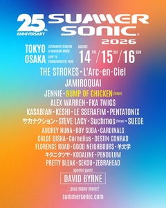 BUMP OF CHICKEN、サマソニ初登場。"SUMMER SONIC 2026"東京公演に出演決定