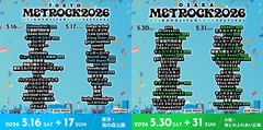 "METROCK2026"、第4弾アーティストで[Alexandros]、キュウソネコカミ、ネクライトーキー、Kroi、NEE、Dannie May、Laughing Hick、Klang Ruler等発表