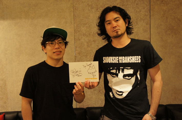 Ryo Hamamoto × 神谷洵平（赤い靴）  コラボサイン色紙