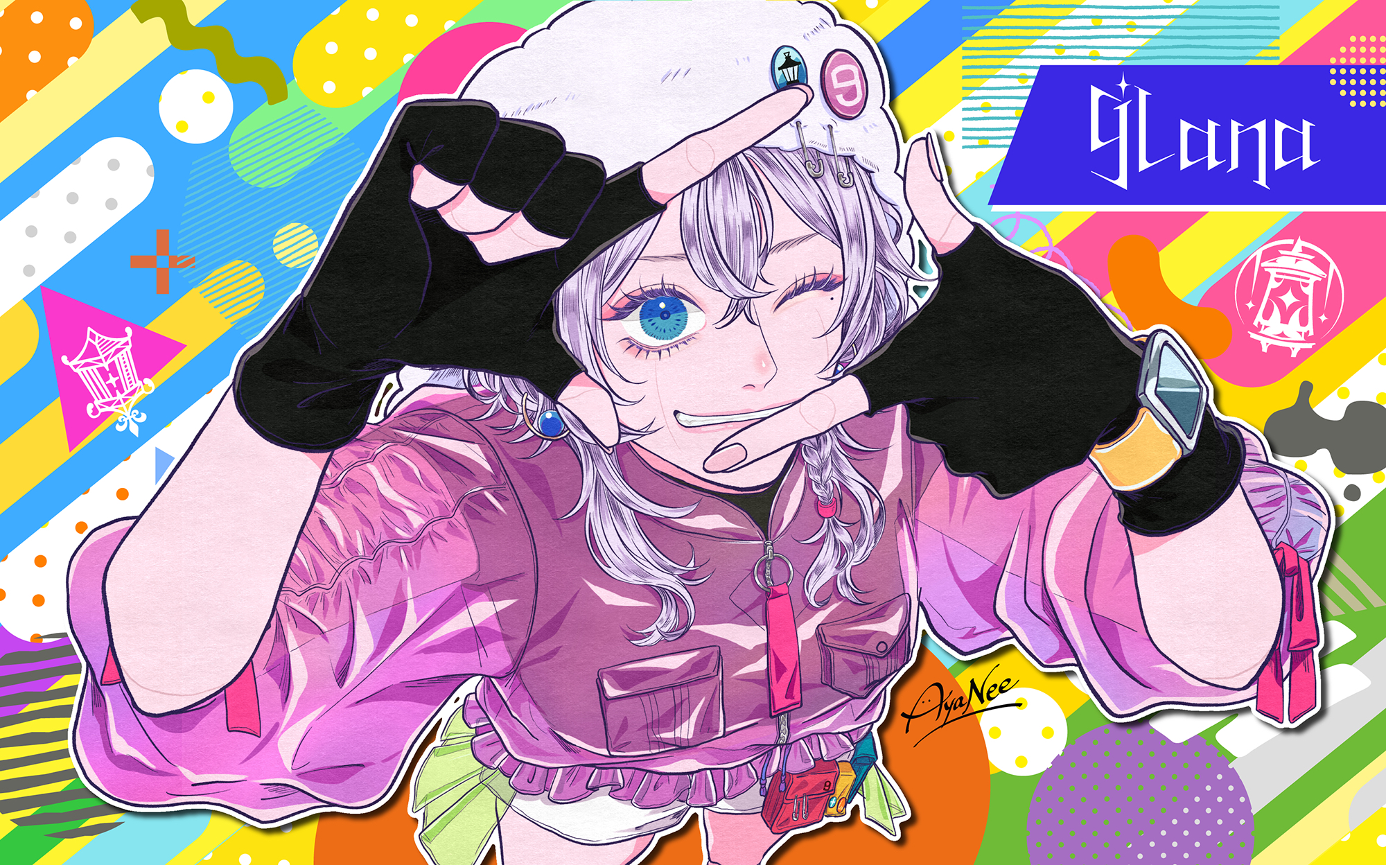 9Lana Let me battleステッカー（9名様）