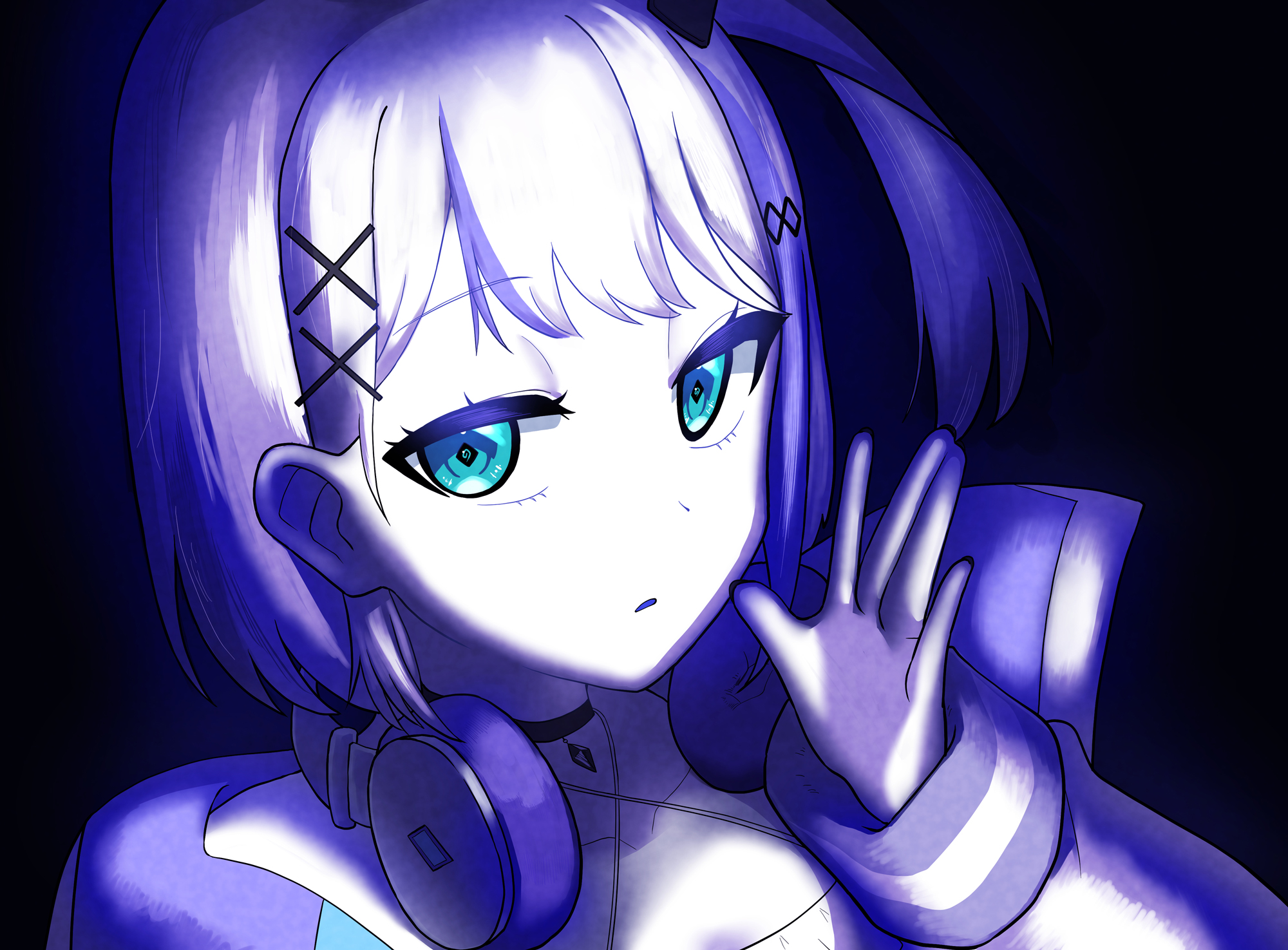 音ノ乃のの 直筆サイン色紙 ＋ 音ノ乃のの×over print×GEKIROCK CLOTHING コラボ・Tシャツ（オリジナルののver.）（Lサイズ）