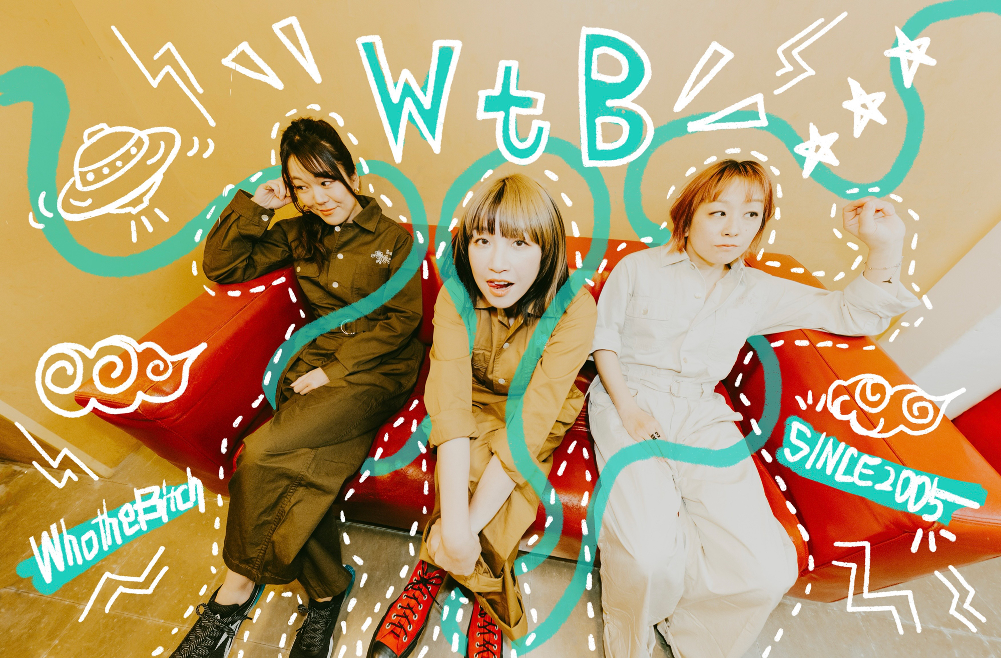 WtB（ex-Who the Bitch）メンバー全員直筆サイン色紙